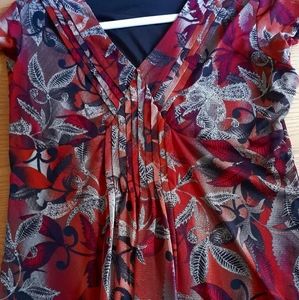 Worthington Floral Print Blouse